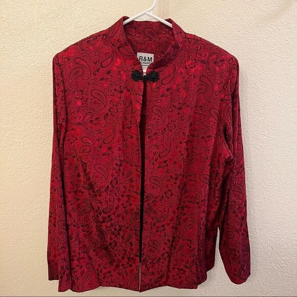 R & M Richards Open Long Sleeve Blazer Size 16 - Picture 1 of 5